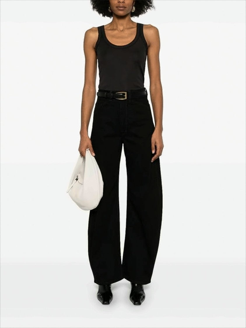 Lemaire Wide-Leg High-Waisted Denim Pants With Classic Five-Pocket Design