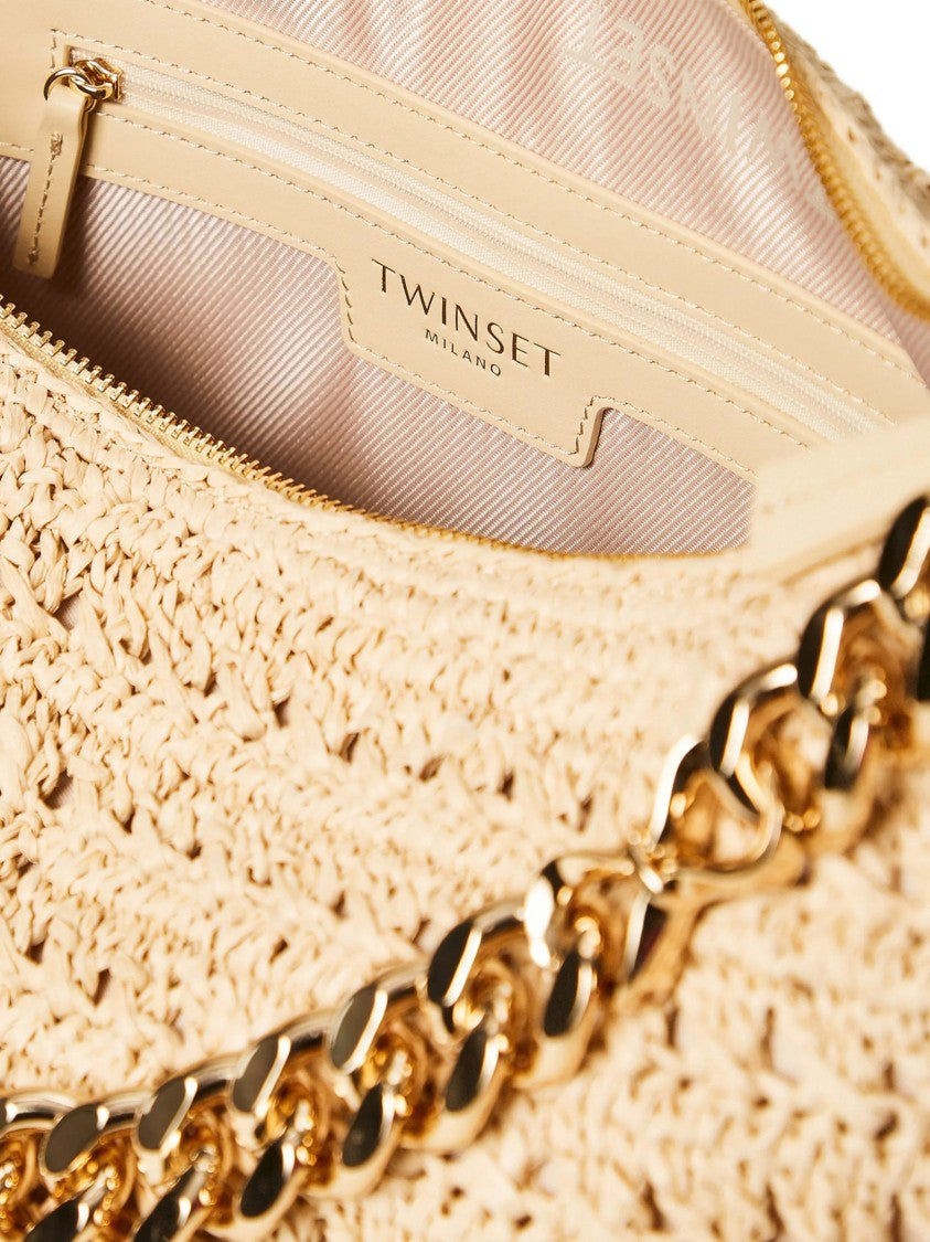 Twin-Set Medium Woven Chain Shoulder Bag