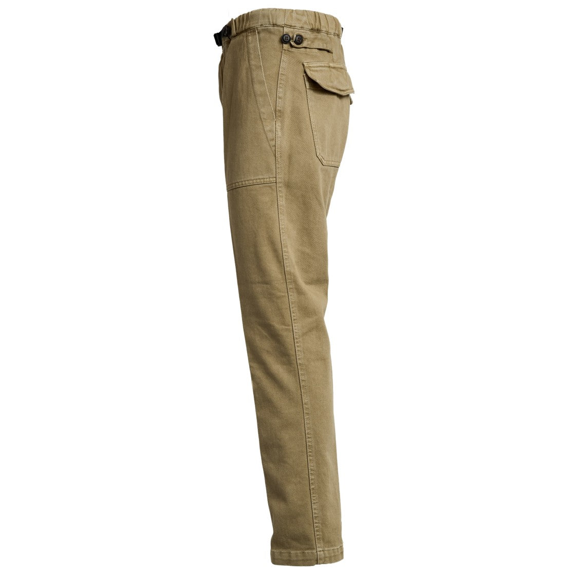 White Sand Fatigue Long Pants In Bull Cotton