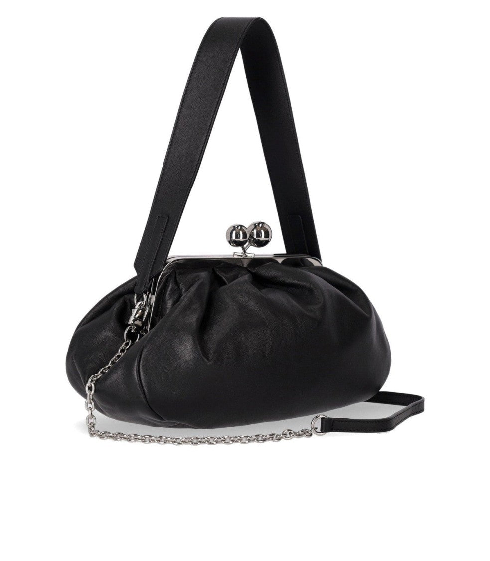 Max Mara Pasticcino Cubico Medium Black Clutch