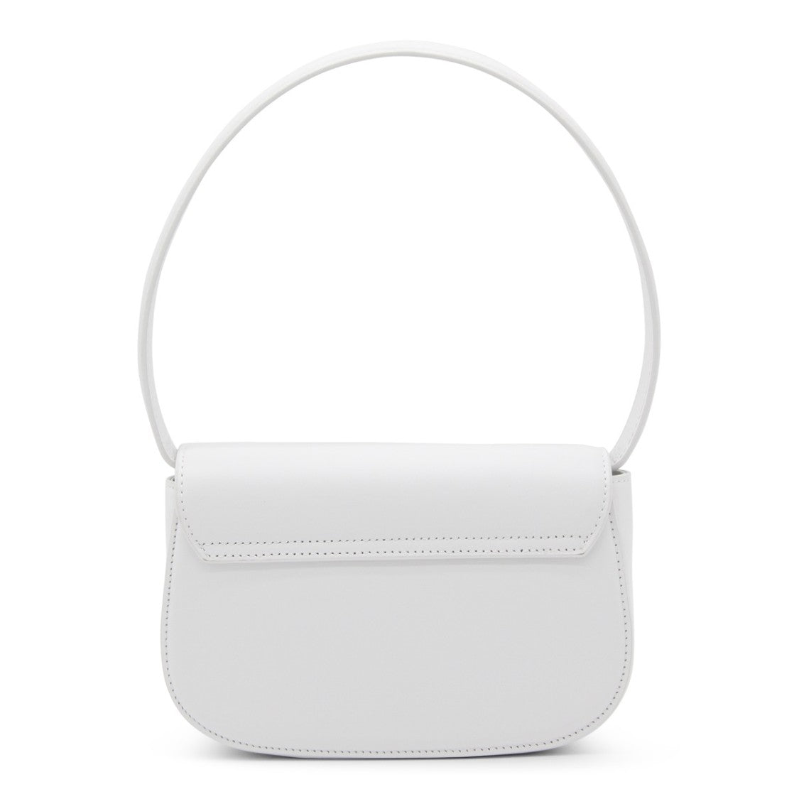Diesel 1Dr White Leather Shoulder Bag