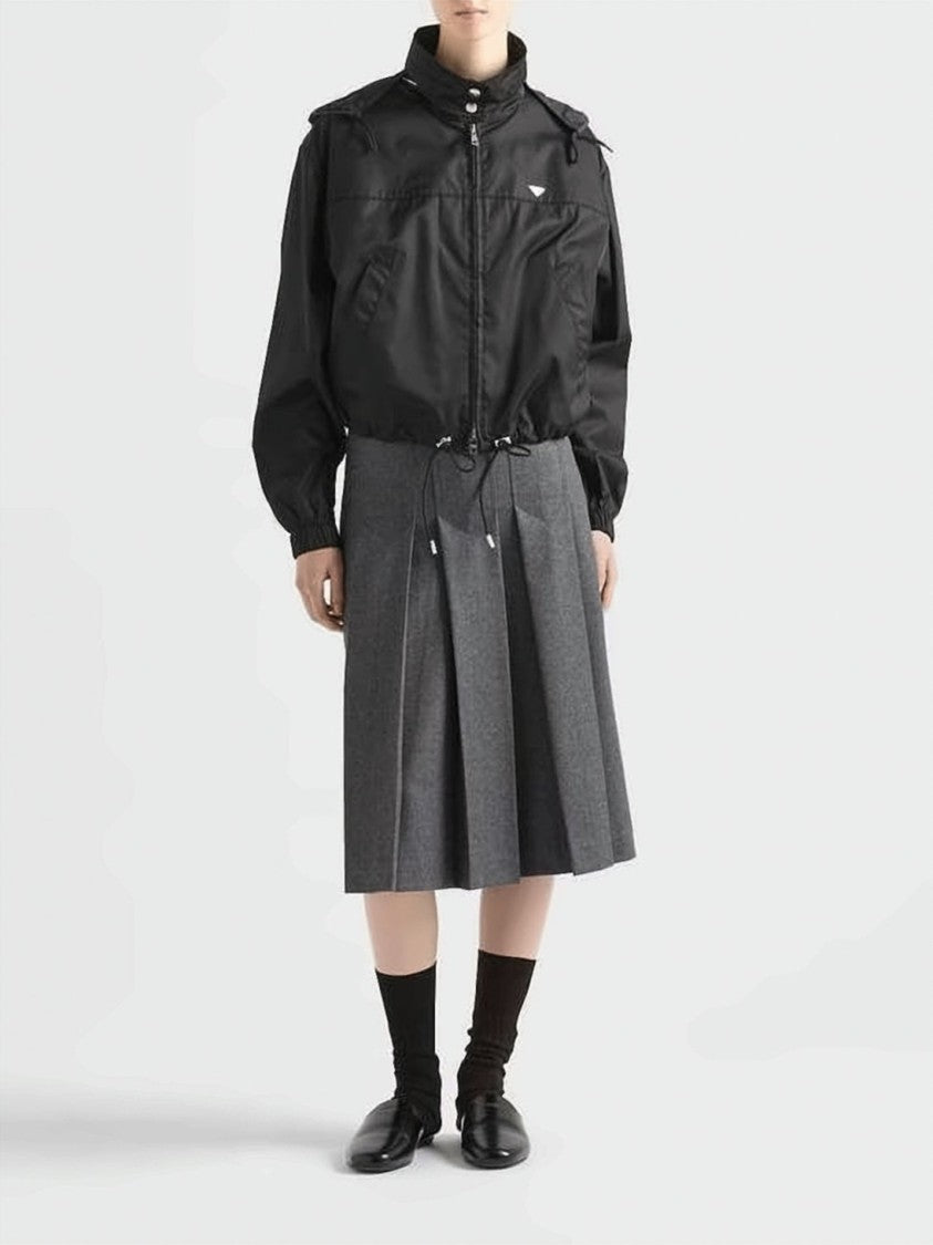 Prada Cropped Jacket With High Collar