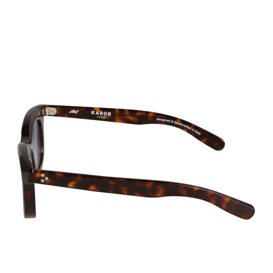 Kador Joy Rectangular Tortoiseshell Sunglasses With Gradient Blue Lenses