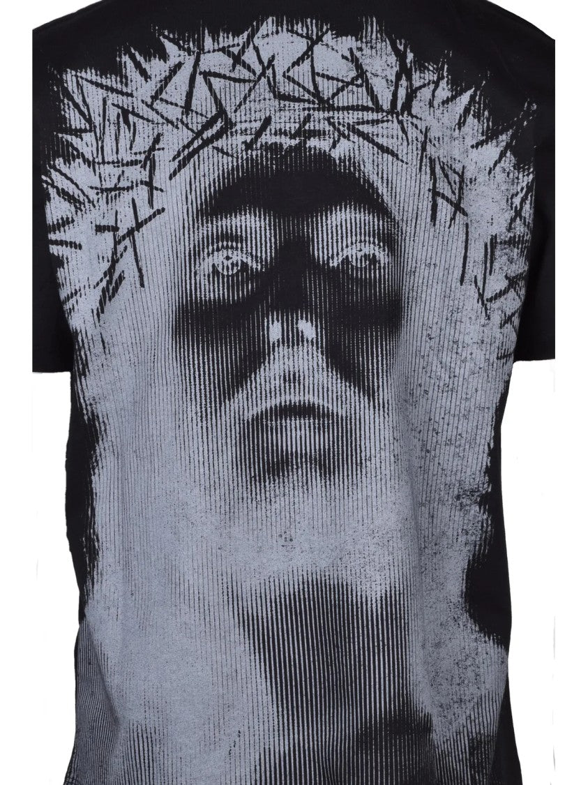 Ih Nom Uh Nit Black Comfortable Fit Crew Neck Cotton T-Shirt