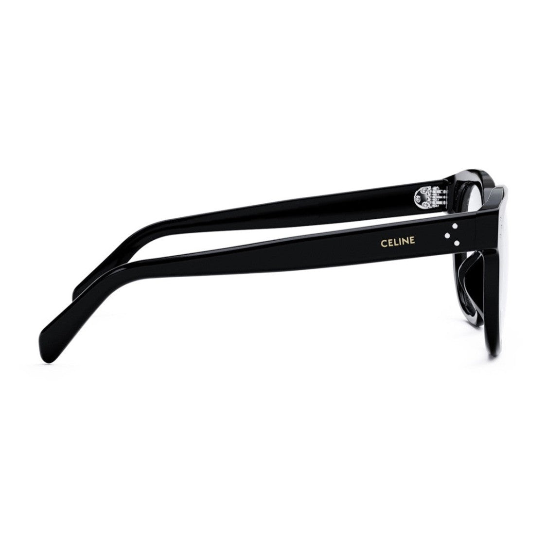 Celine Black 3 Dots Acetate Square Glasses