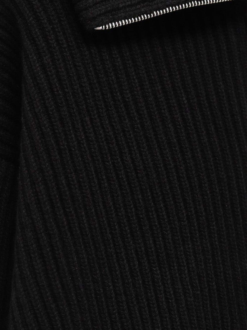 Alaïa Zip-Through Ribbed Wool-Cashmere Trucker Jumper