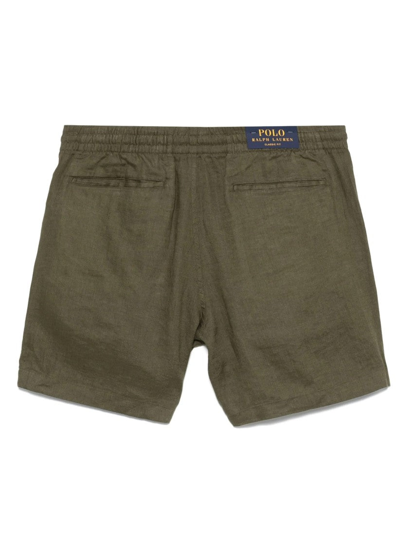 Polo Ralph Lauren Flat Front Linen Shorts With Tailored Silhouette