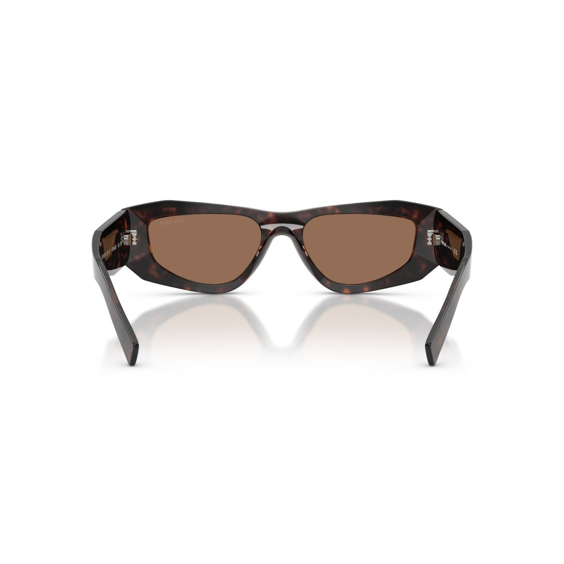 Prada 0Pr B19s Bold Angular Tortoiseshell Sunglasses