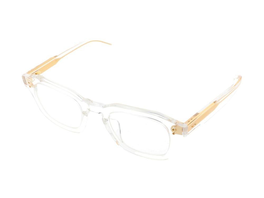 Dita Rectangular Crystal Clear Beige Accent Optical Glasses