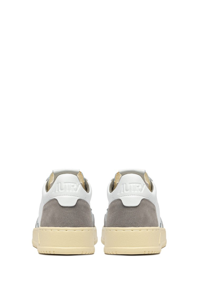 Autry Grey Medalist Suede Leather Sneakers