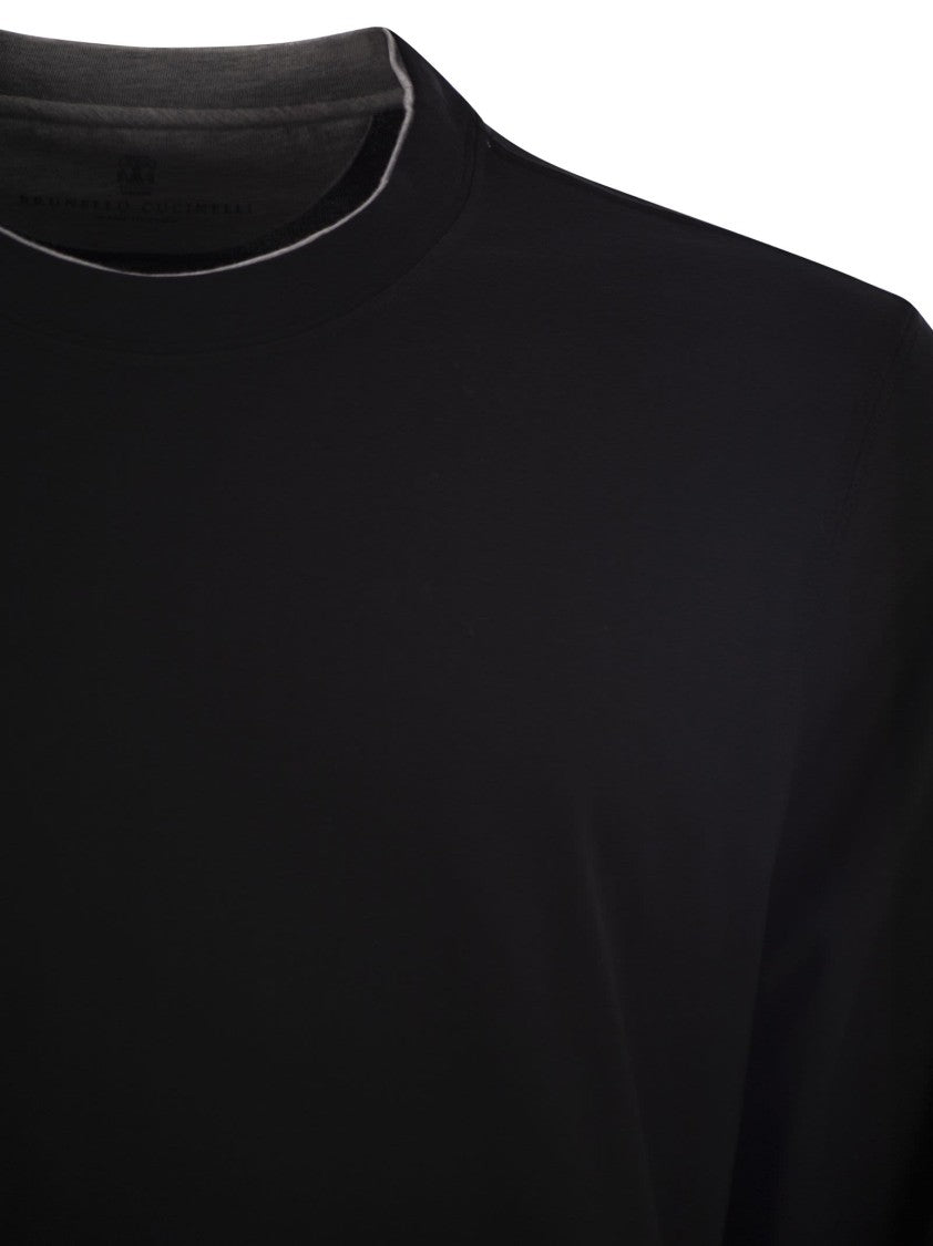 Brunello Cucinelli Crew-Neck Cotton Jersey T-Shirt