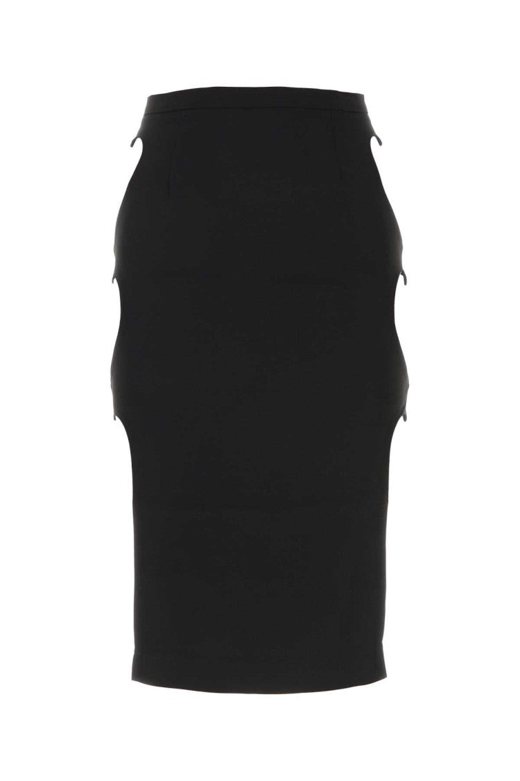 Marco Rambaldi Black Stretch Viscose Skirt