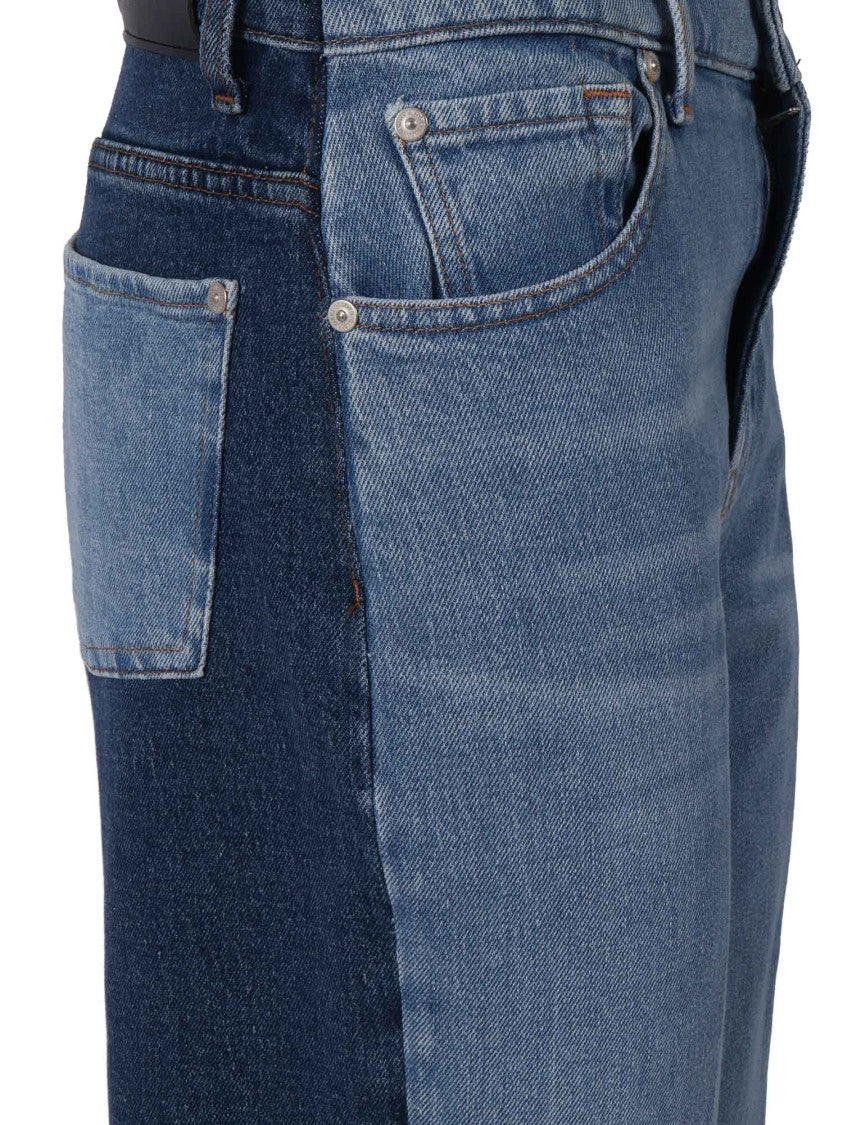 7 For All Mankind Joker Stovepipe Two Tone Jeans