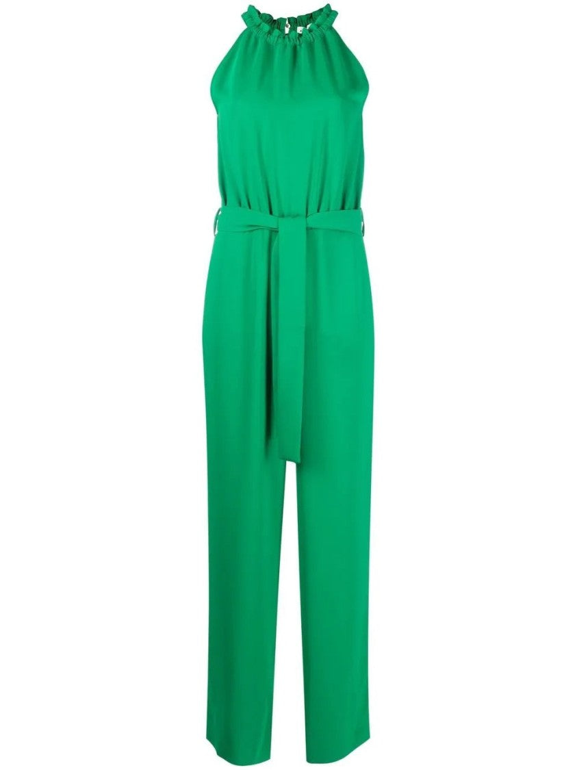 P.A.R.O.S.H. Halter Neck Jumpsuit With Gathered Neckline