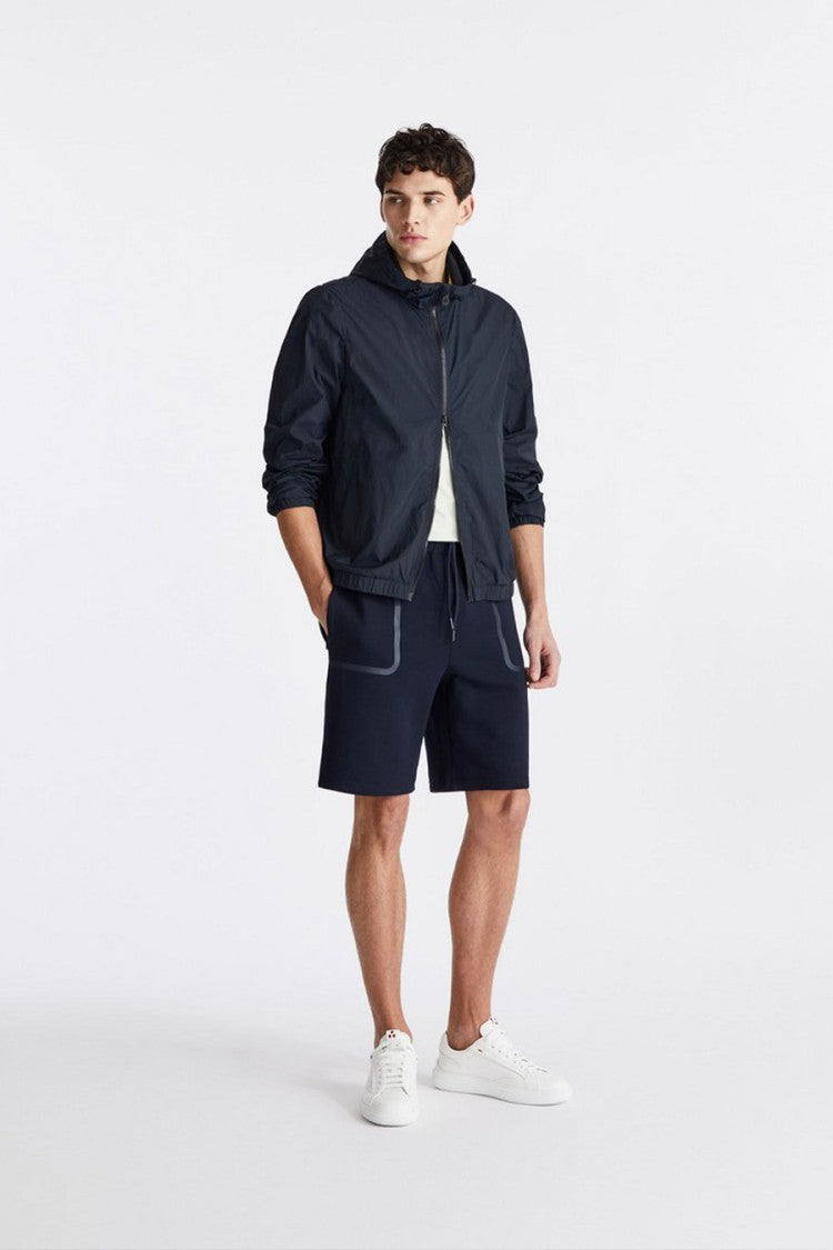 Peuterey Blue Nylon Quilted Down Jacket