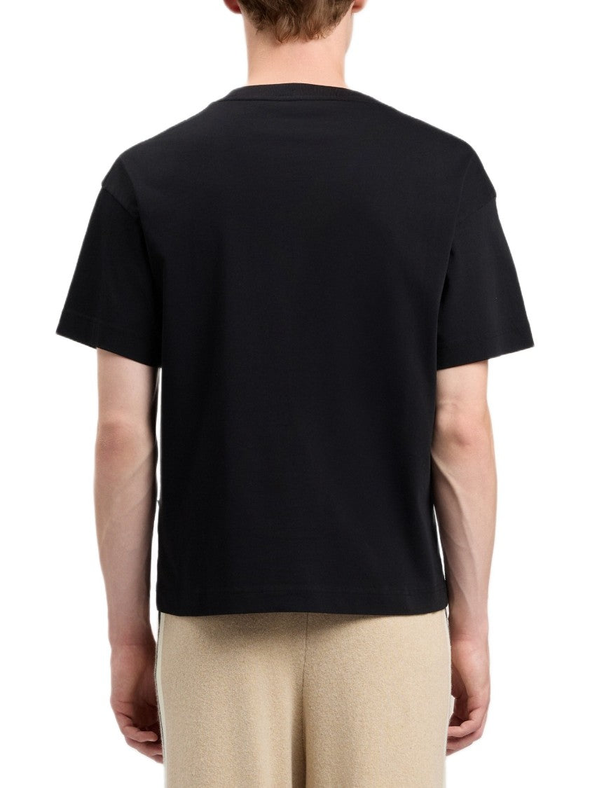 Palm Angels Teddy Bear Graphic T-Shirt With Ribbed Neckline