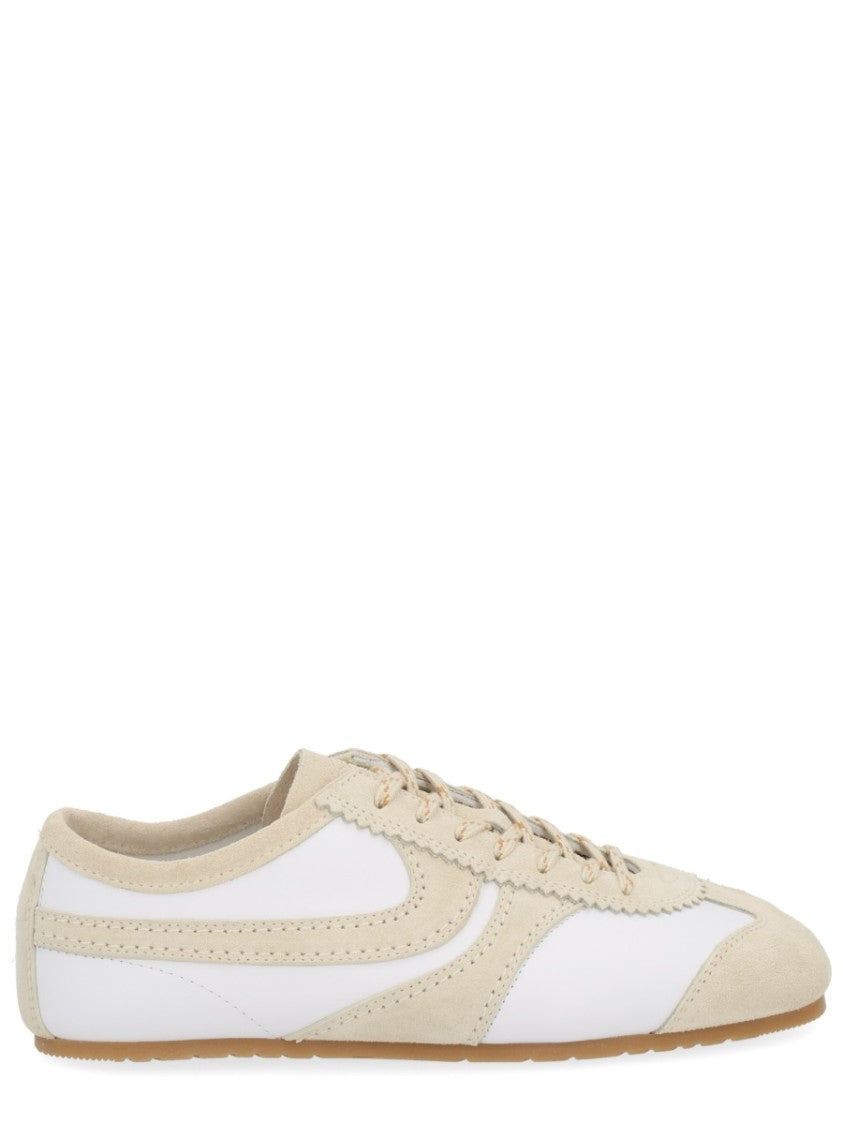 Dries Van Noten Low-Profile Leather Suede Sneakers