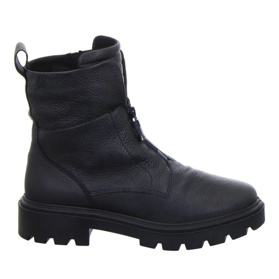 Ara Black Manchester Textured Leather Boots