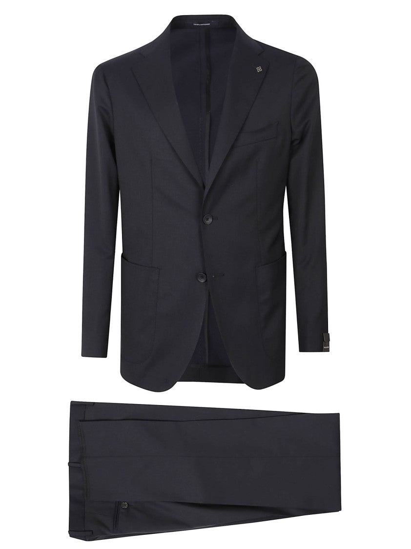 Tagliatore Structured Notch Lapel Wool Blazer With Trousers