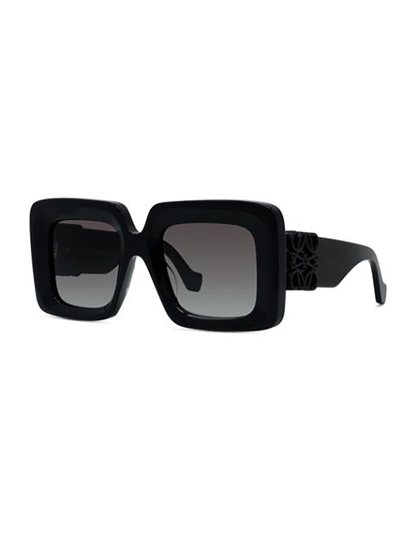 Loewe Black Lw40176u Rectangular Thick Sunglasses