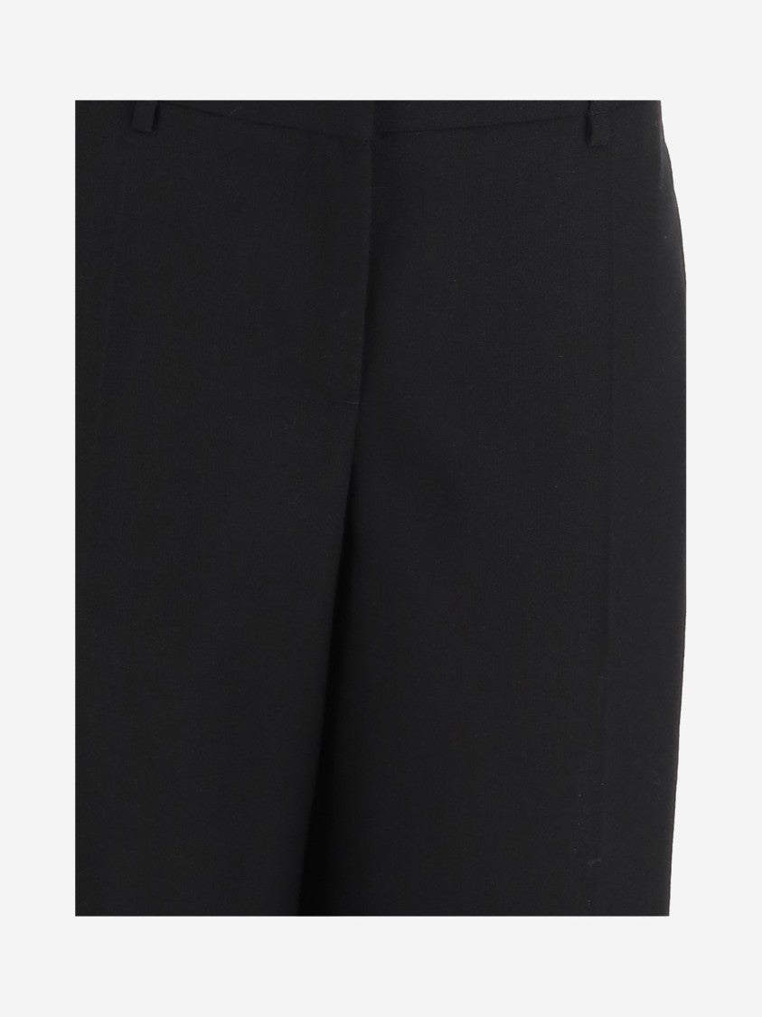 Jil Sander Tailored Black Wool Short Pants