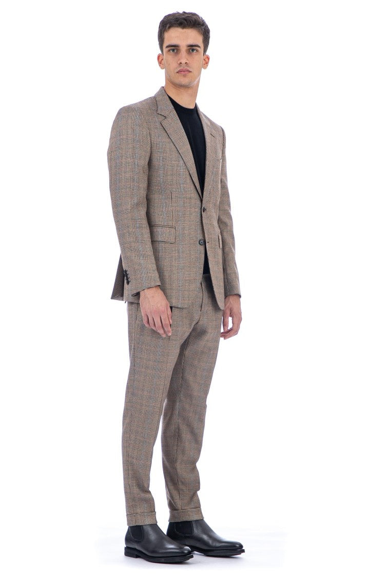 Pt Torino Prince Of Wales Wool Jacket