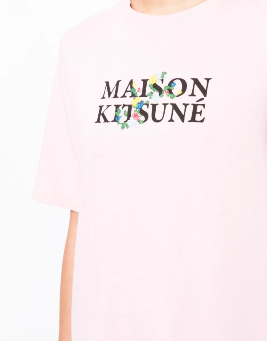 Maison Kitsuné Flowers Print Classic Logo T-Shirt