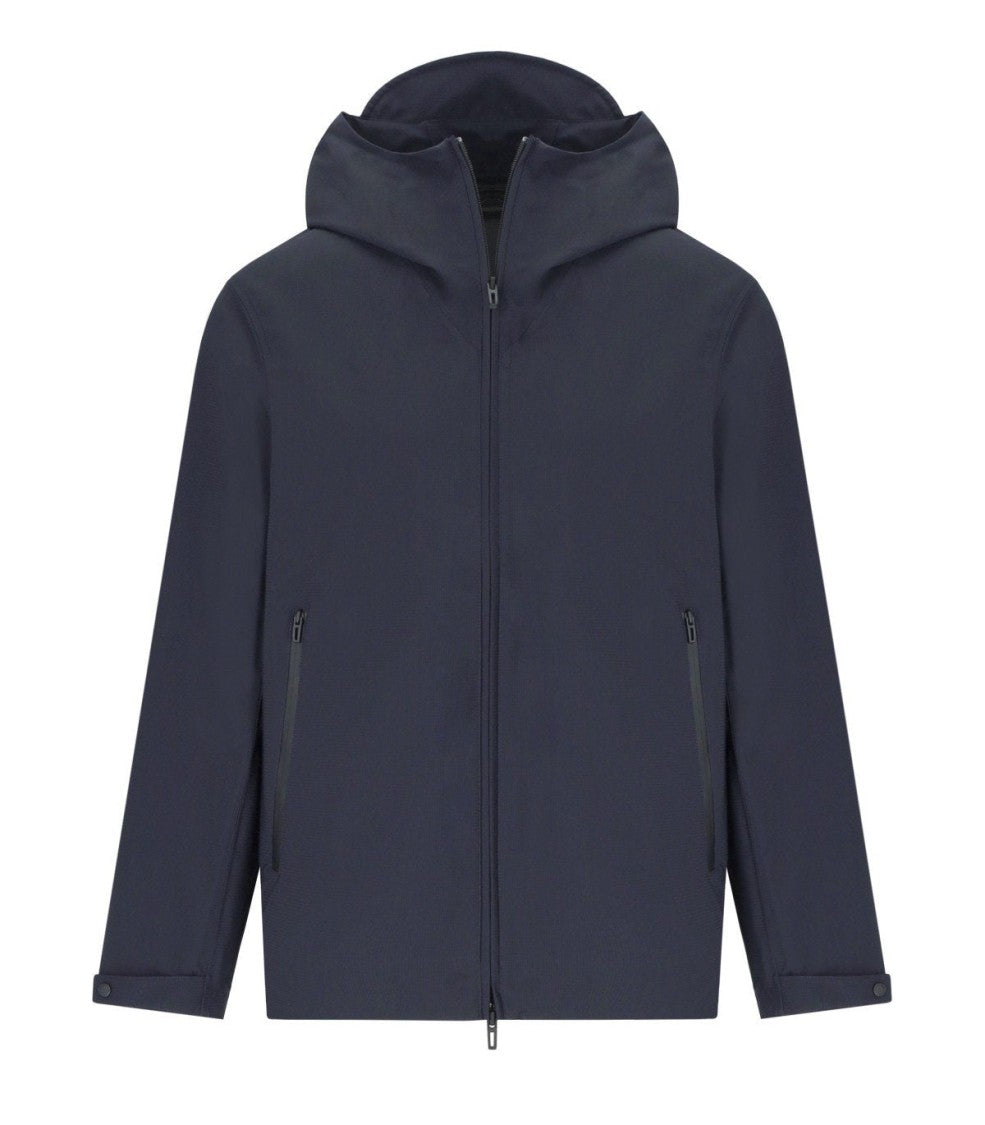 Emporio Armani Travel Essential Navy Blue Hooded Jacket