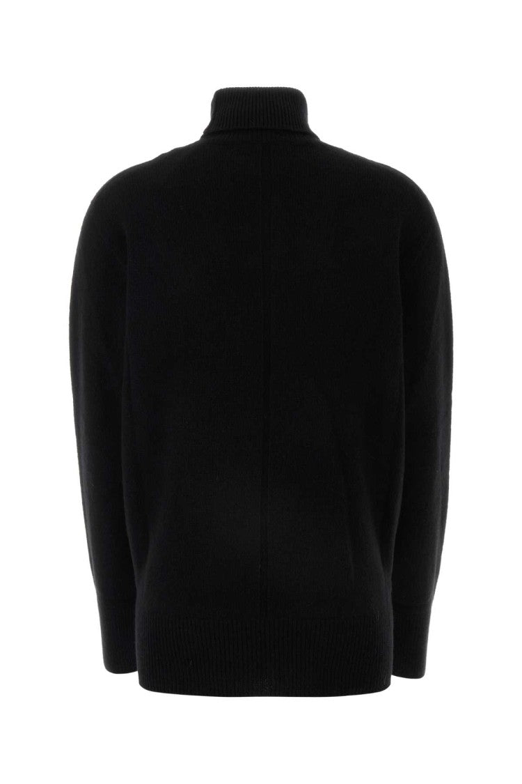 The Row Black Wool Stepny Sweater