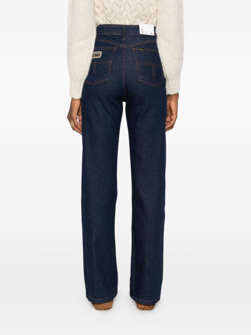 Iois Straight-Leg Jeans With Mid-Rise Waist