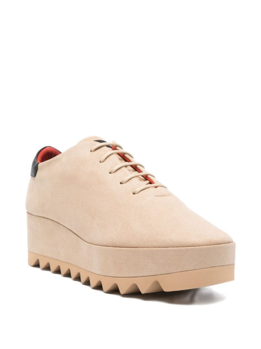 Stella Mccartney Beige Sneakers With Platform Sole