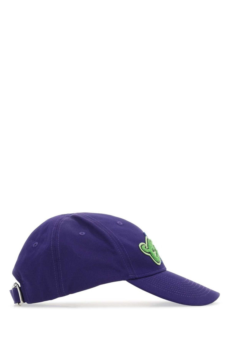 Off-White Purple Cotton Baseball Cap