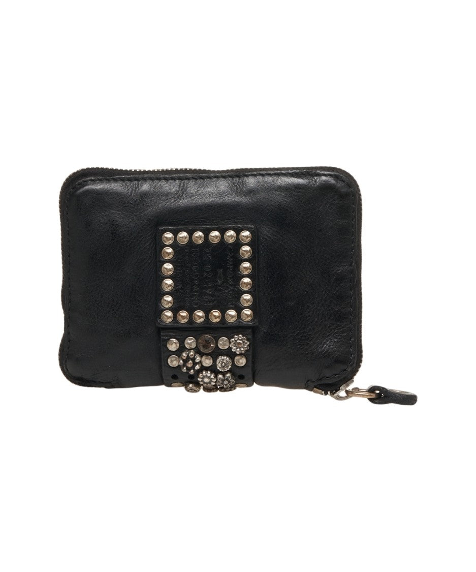 Campomaggi Brown Leather Wallet With Studded Detailing