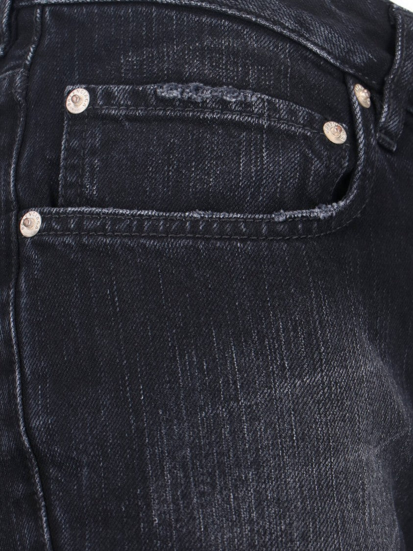 Balenciaga Wide-Leg Jeans – Black