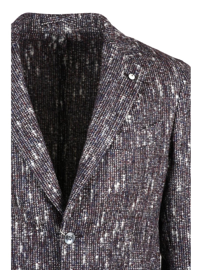 L.B.M. 1911 Bouclé Jacket With Textured Finish And Tailored Silhouette