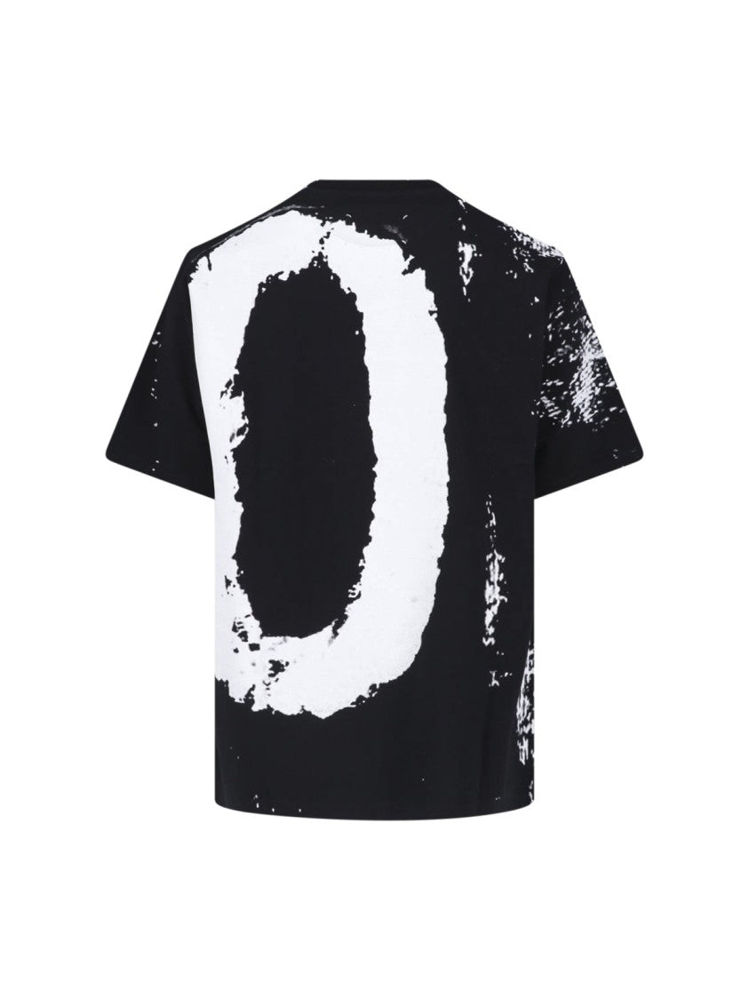 Maison Margiela Black 10 Printed Cotton T-Shirt