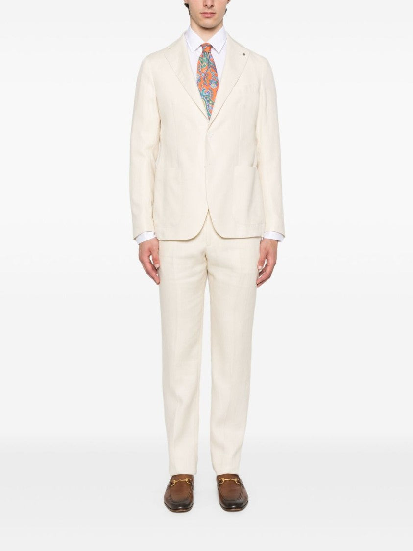 Etro Tailored Fit White Cotton Formal Shirt