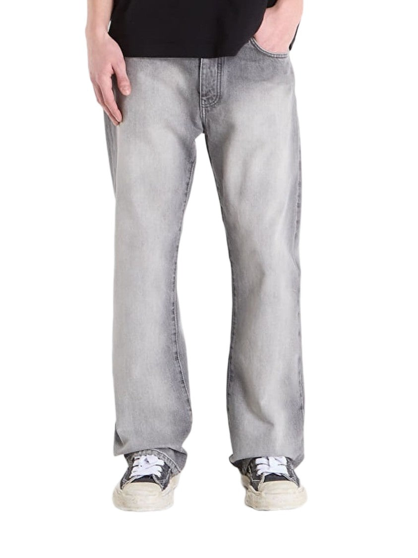 Off-White Grey Relaxed Fit Jeans