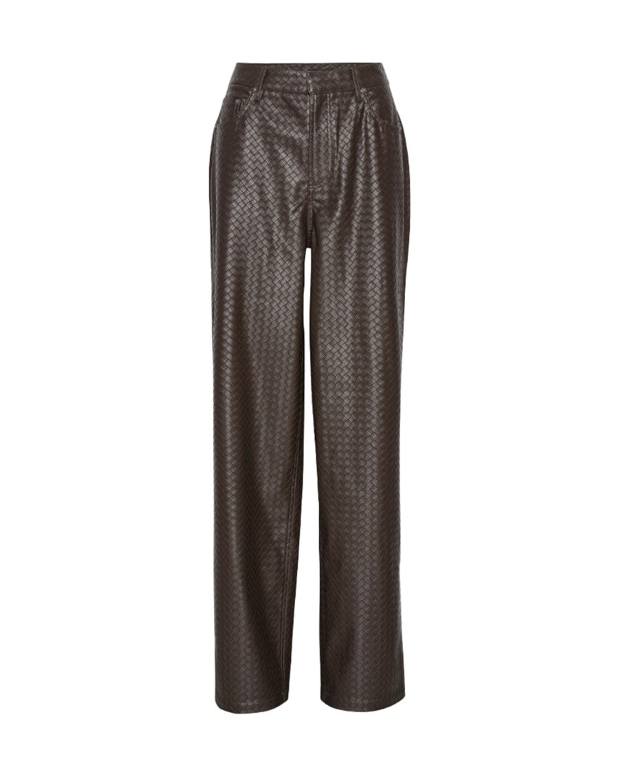 Rotate Dark Brown Wide-Legged Pants