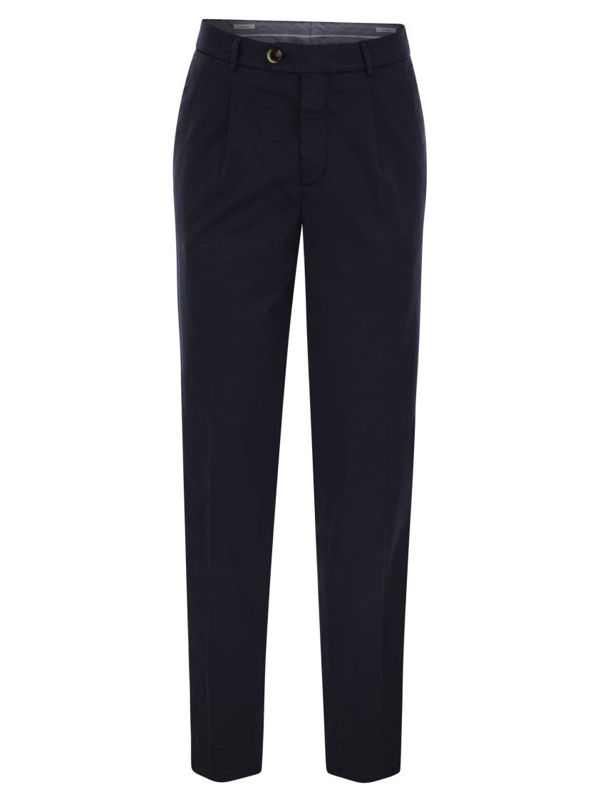 Brunello Cucinelli Garment-Dyed Leisure Fit Trousers