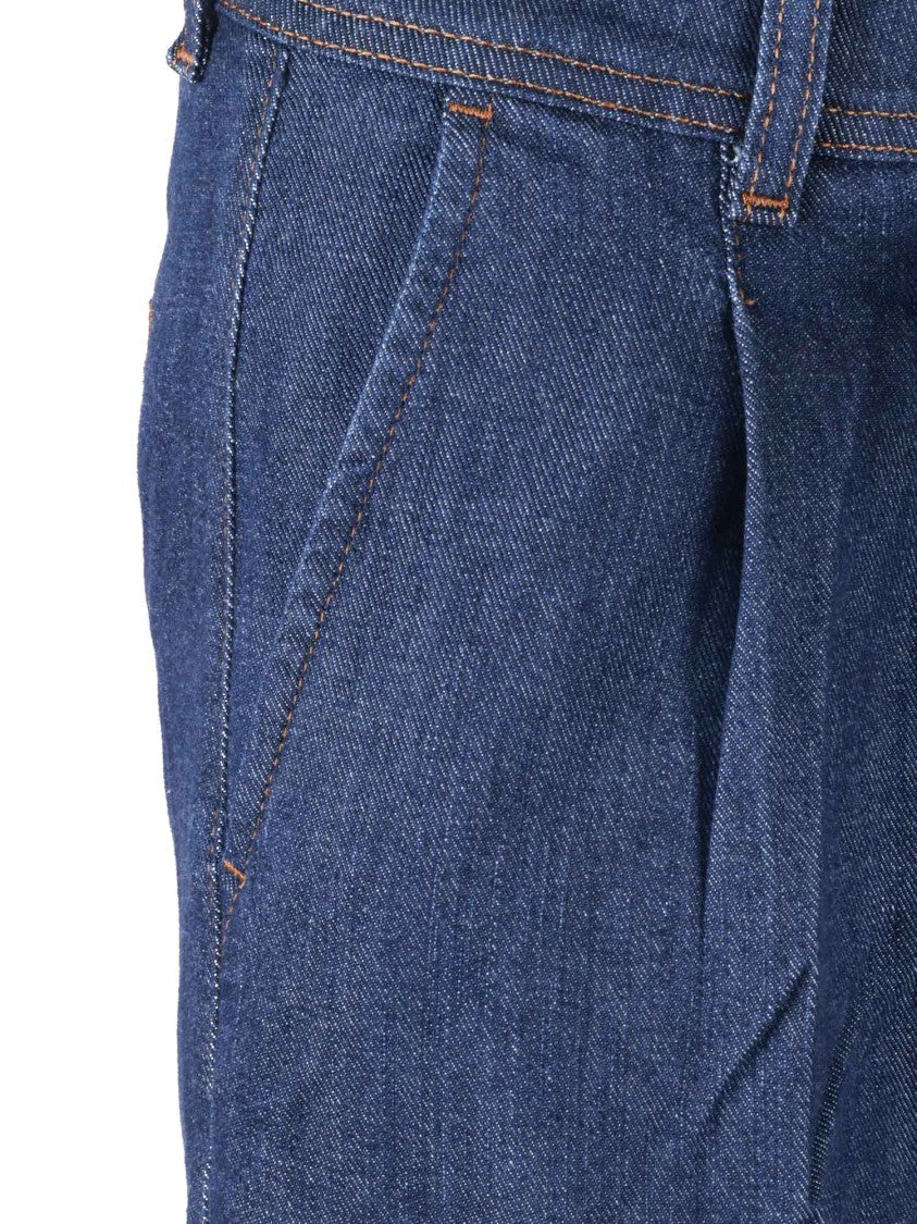 7 For All Mankind Halona Pleated Wide Leg Jeans
