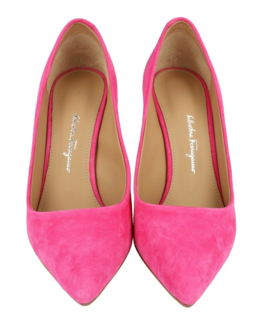 Ferragamo Ilary X5 Suede Pumps