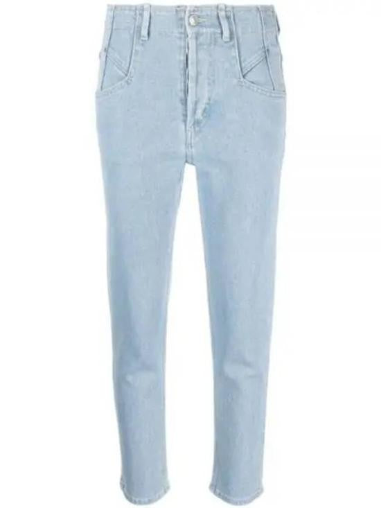 Isabel Marant Light Wash Denim Pants With Classic Five-Pocket Design