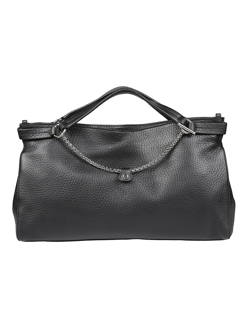 Orciani Virgo Medium Textured Calf Leather Shoulder Bag