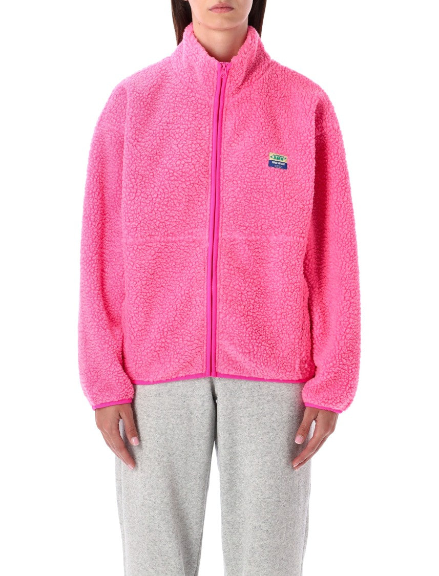 American Vintage Hok Town Pile High-Collar Plush Fabric Jacket