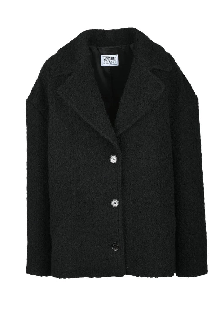 Mo5ch1no Jeans Black Coat - Black