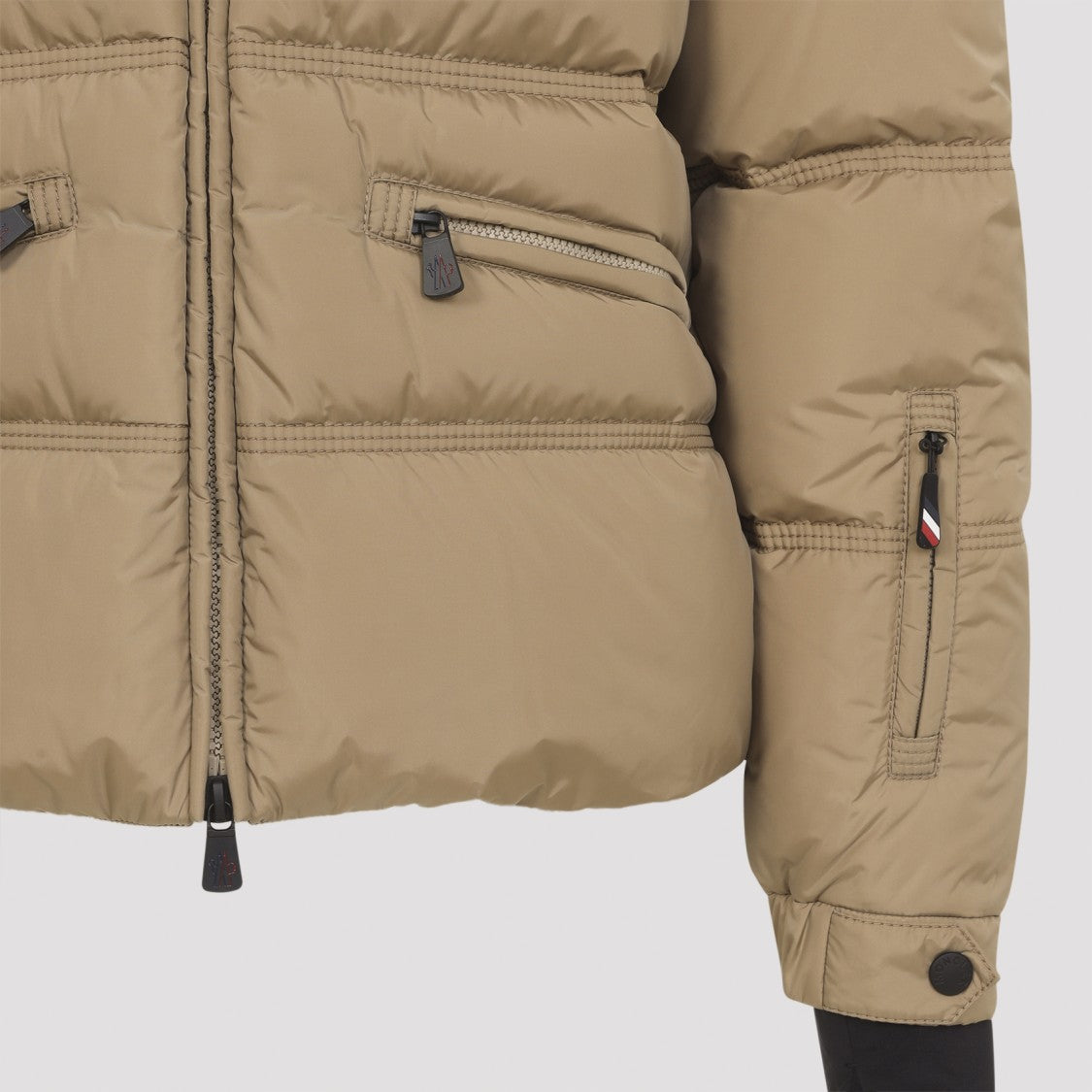 Moncler Grenoble Quilted Down Insulation Jacket With Contrast Corduroy Collar