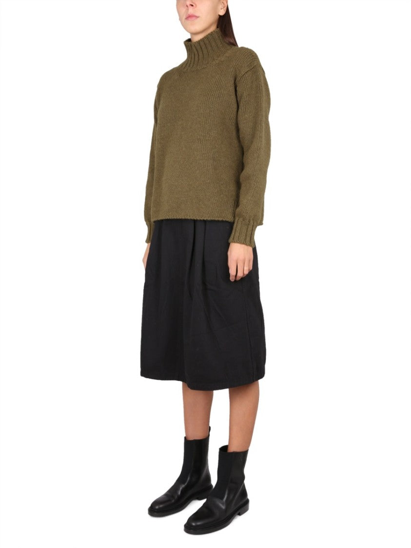 Margaret Howell Turtleneck Sweater With Ribbed Collar