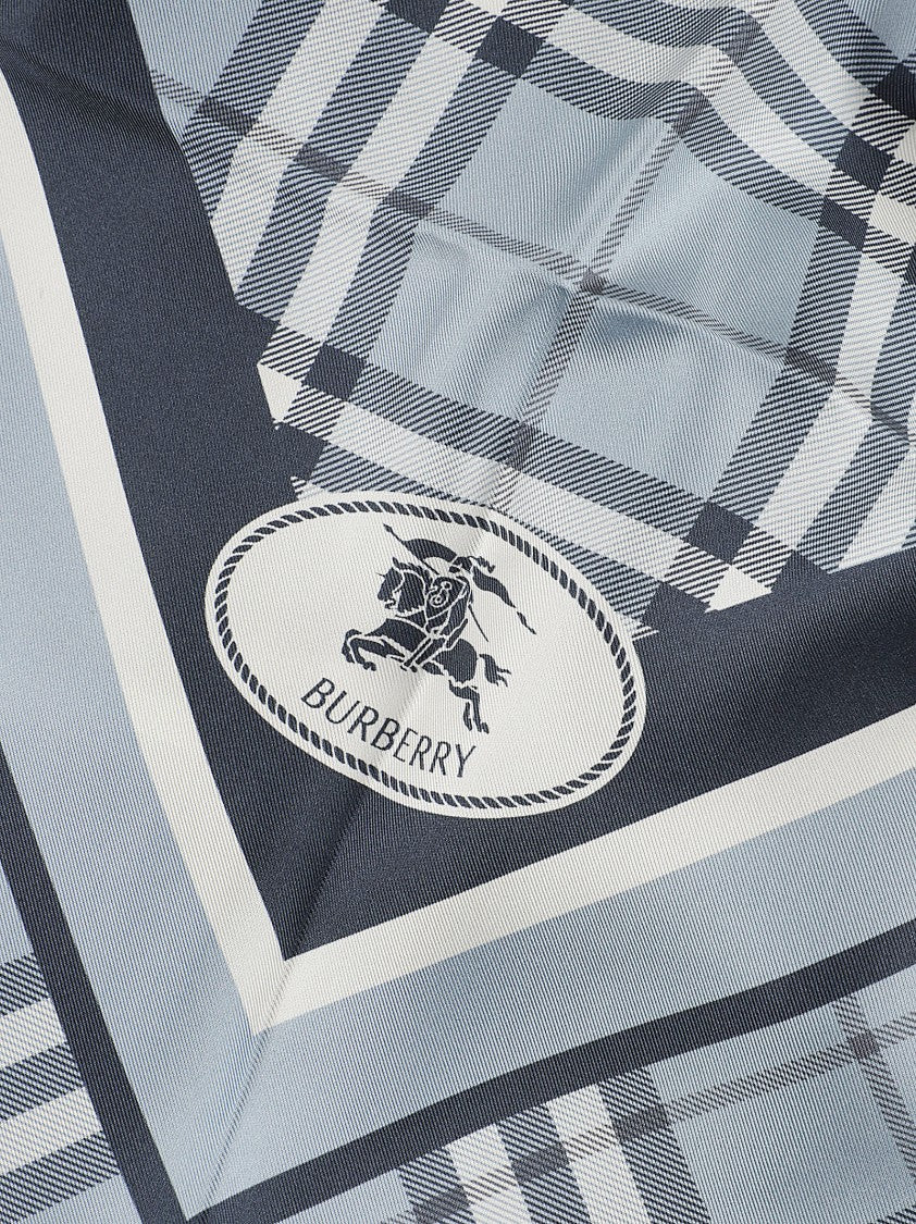 Burberry Check Silk Twill Rectangular Scarf
