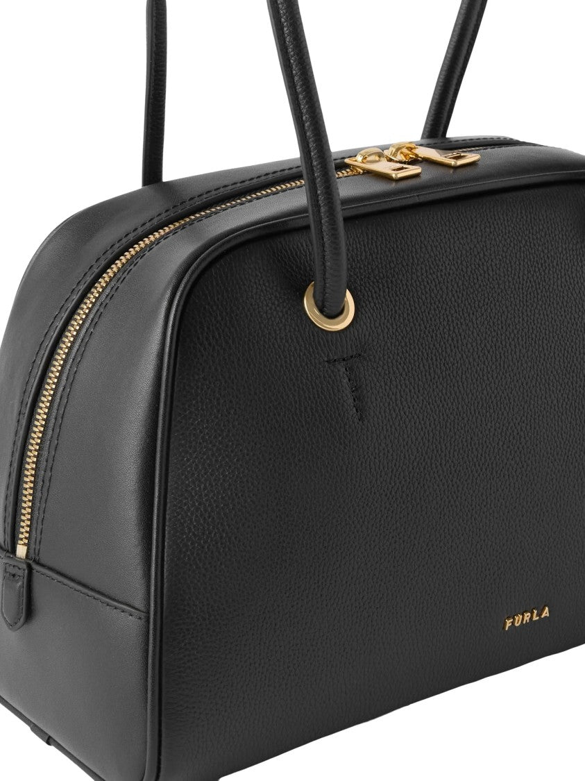 Furla Poppy M Structured Bow Shoulder Bag